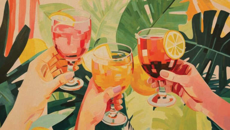 Toasting glasses